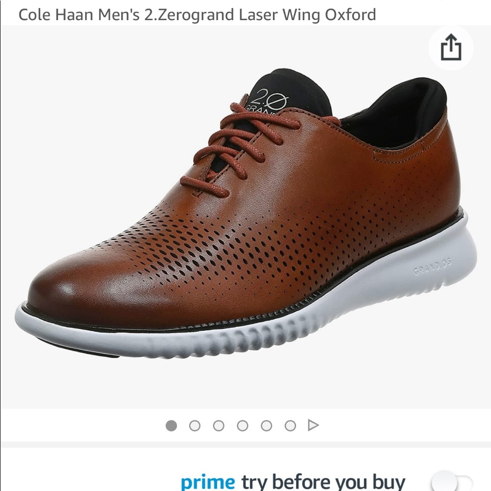 Cole Haan Zero Grand Laser Wing Oxford size 9.5